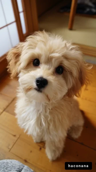 ふわふわの犬の可愛さ