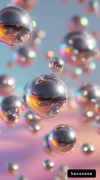 虹色の泡の世界