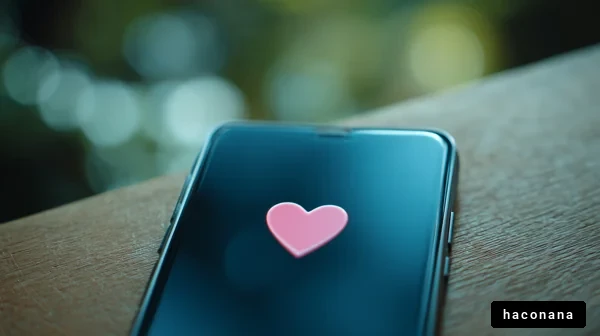 スマホとハートのイメージ