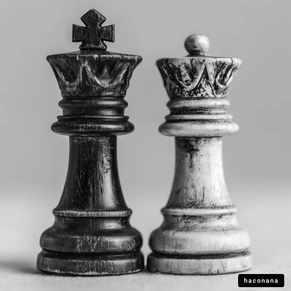 黒と白のチェスの駒