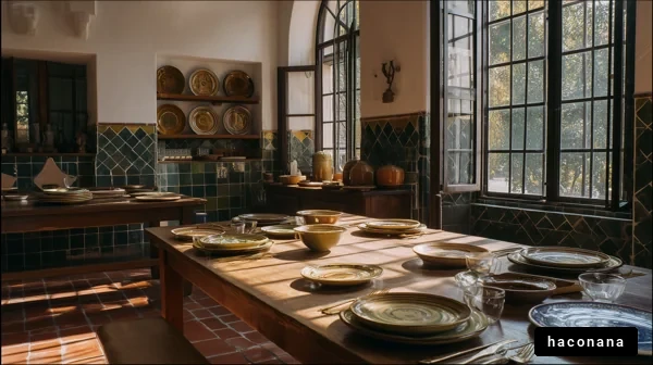 明るいキッチンの風景