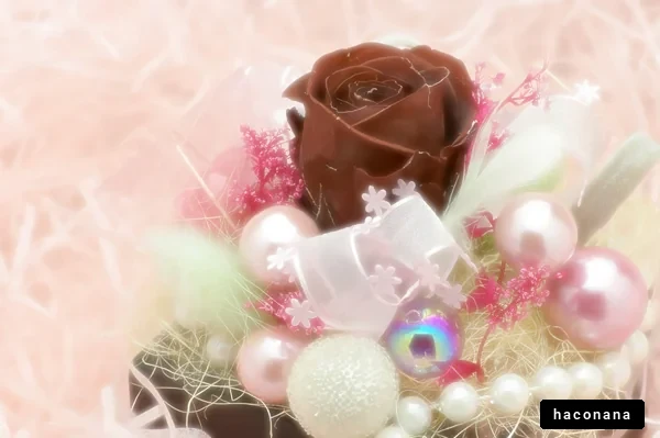 バレンタイン用のチョコローズ