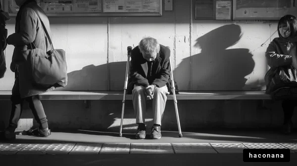 静かな駅の風景