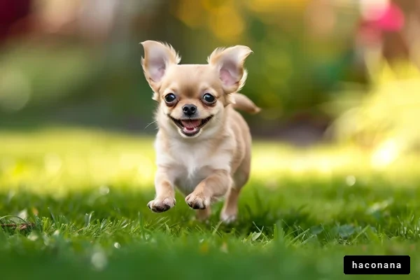 楽しそうに走る子犬