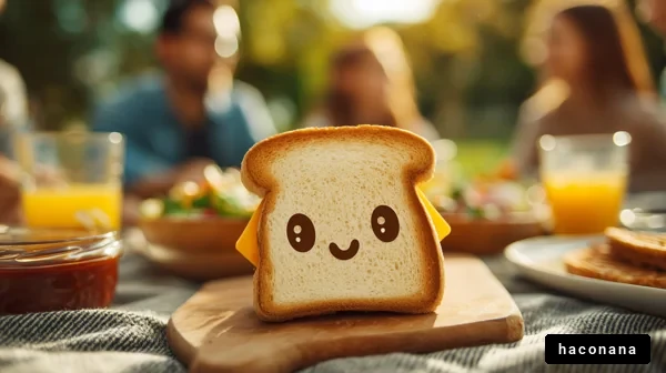 楽しげなパンのある風景