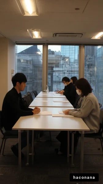 面接シーンの光景