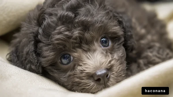 かわいい子犬のアップ