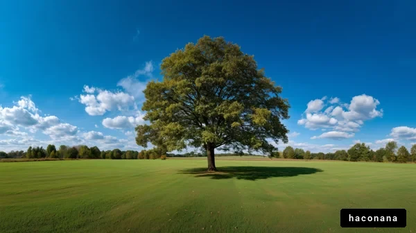 青空に映える大きな木