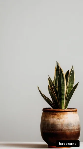 シンプルな観葉植物の写真