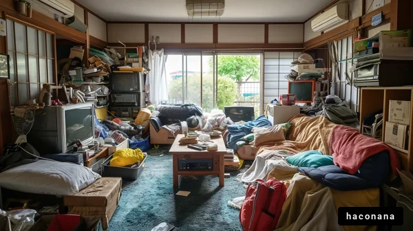散らかった部屋の風景