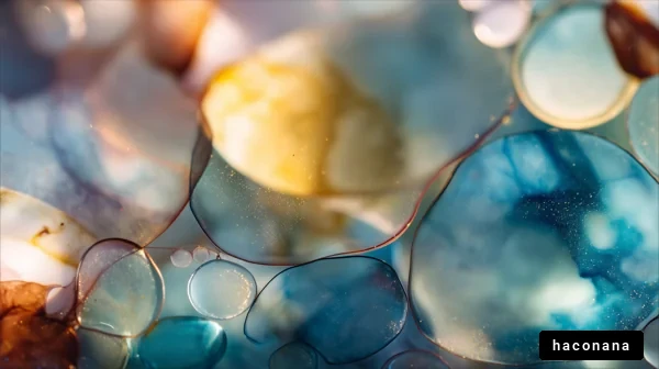 美しい液体の抽象画