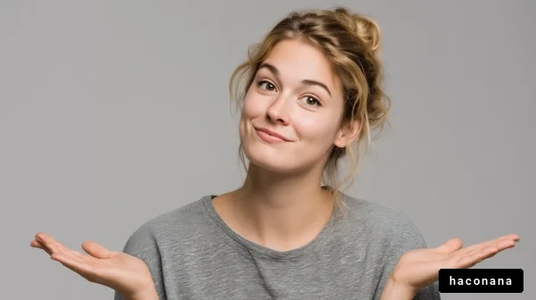 困惑した表情の女性