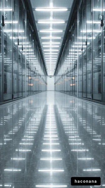 近未来的なデータセンターの内部