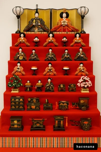 ひな祭りの伝統的な飾り
