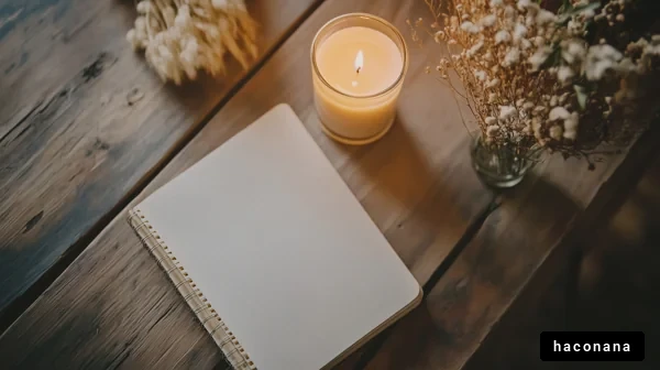 落ち着いたデスクの風景