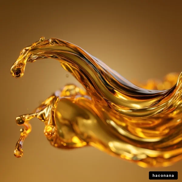 流れる金色の液体