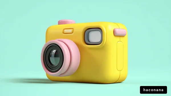 カラフルなカメラの画像