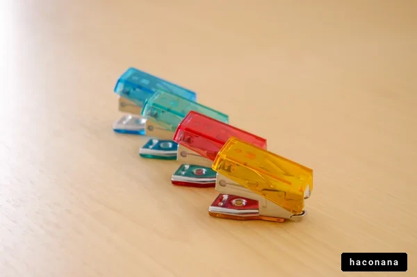 カラフルなホッチキスたち