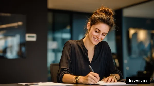 オフィスでの作業風景