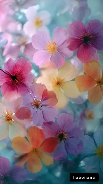 色とりどりの花々