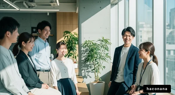 オフィスでのチームミーティング