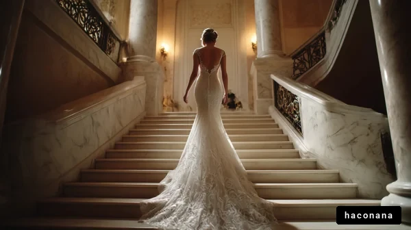 エレガントなウェディングドレス