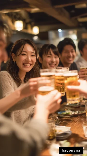 楽しむ飲み会の風景