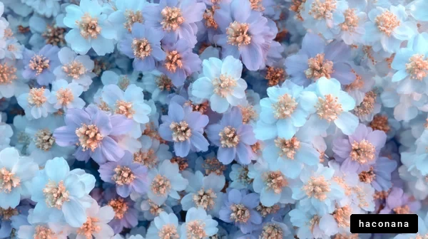 幻想的な花畑の風景