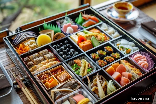 美しい日本の和食の詰め合わせ