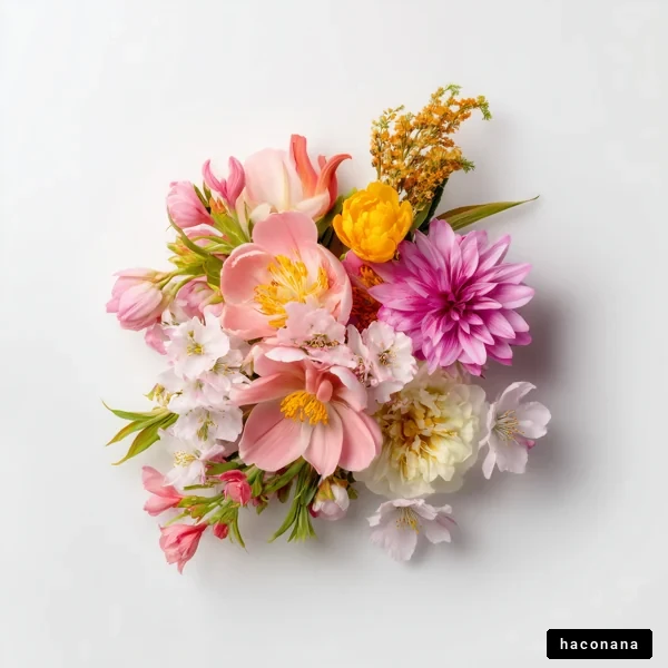 カラフルな花のアレンジメント