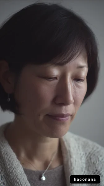 穏やかな表情の女性