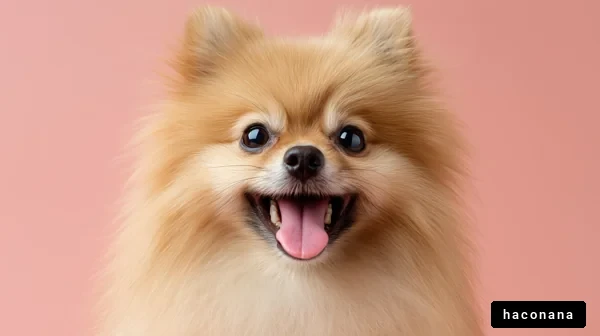 笑顔のポメラニアン犬