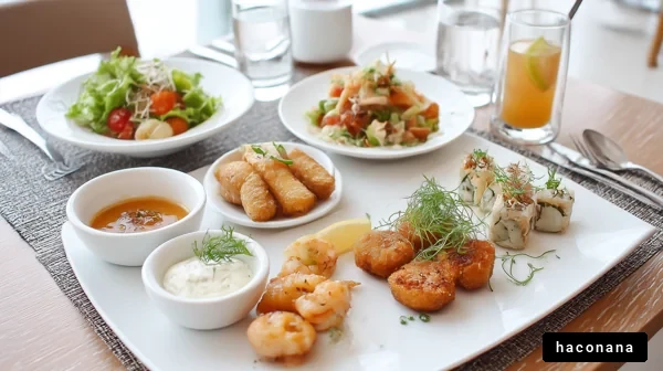 美味しい料理の盛り合わせ