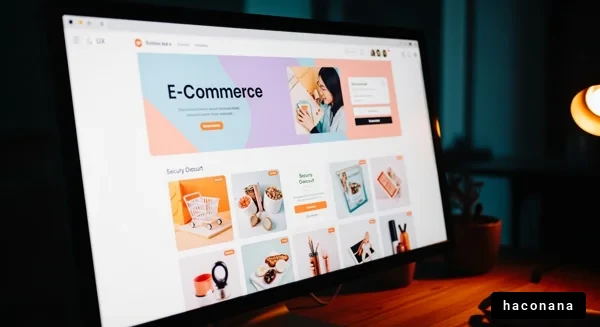 オンラインショッピングの画面