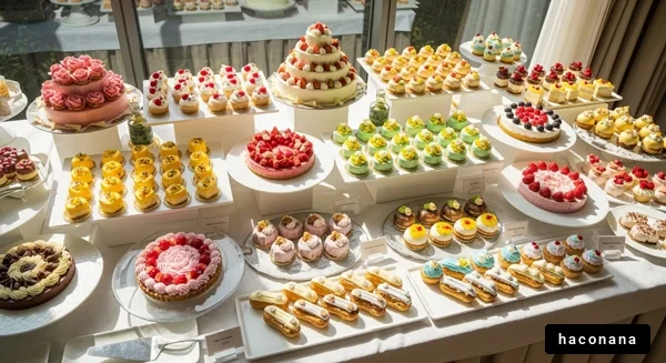 美しいケーキのバリエーション