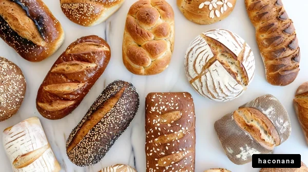 多様な種類のパン