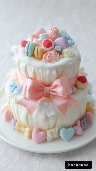 カラフルなデコレーションケーキ