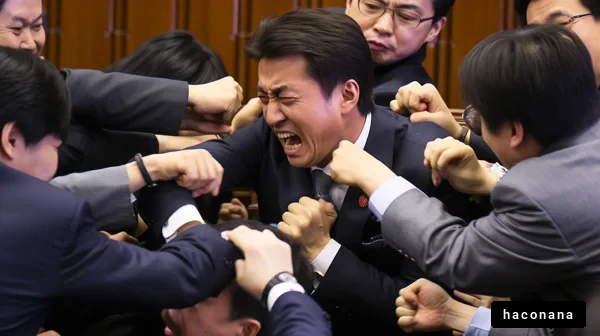 激しい議論の場面