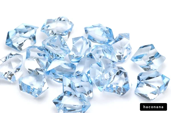 青いクリスタルの煌き