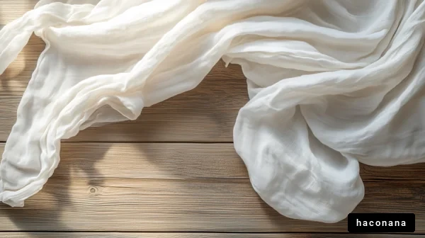 柔らかな白い布