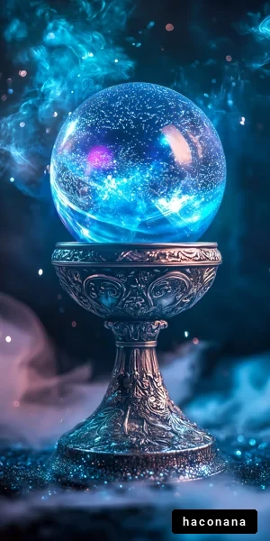 幻想的なクリスタルボール