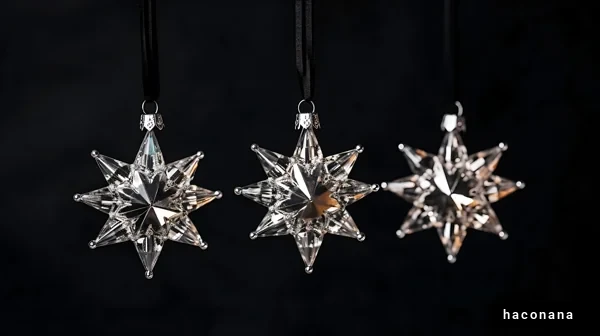 クリスタルの星飾り