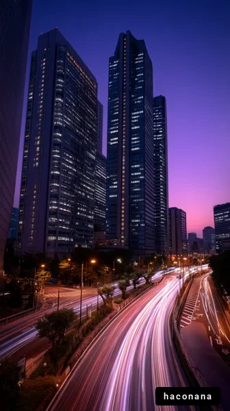 夜景の都市風景