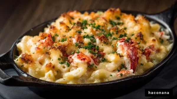 豪華なロブスターのマカロニ