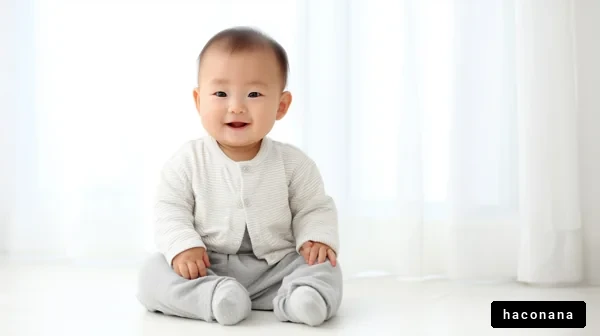 かわいい赤ちゃんの笑顔