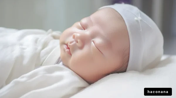 眠る赤ちゃんの姿