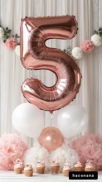 おしゃれな誕生日の飾り