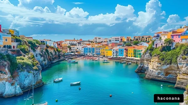 美しい海に囲まれた港町