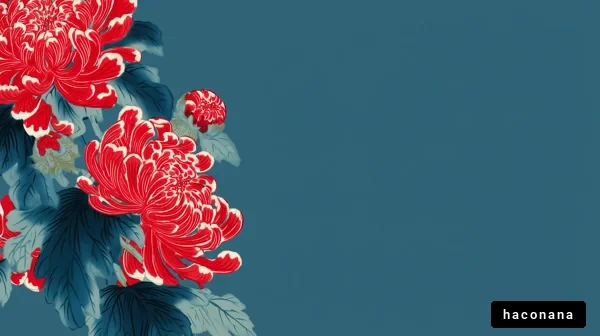 鮮やかな花のデザイン