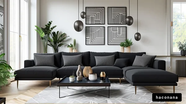 スタイリッシュなリビングルーム